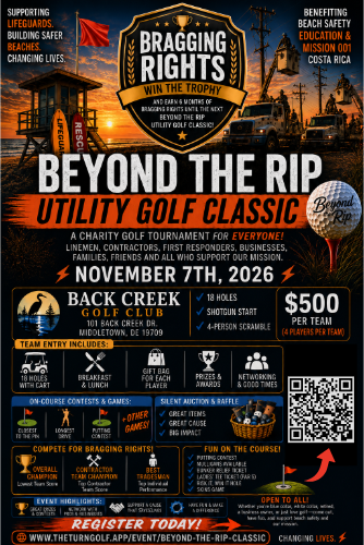 Beyond the Rip Utility Golf Classic event flyer