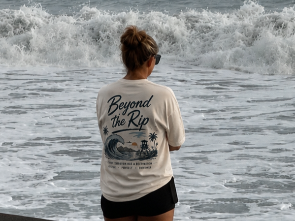 Beyond the Rip cream T-shirt